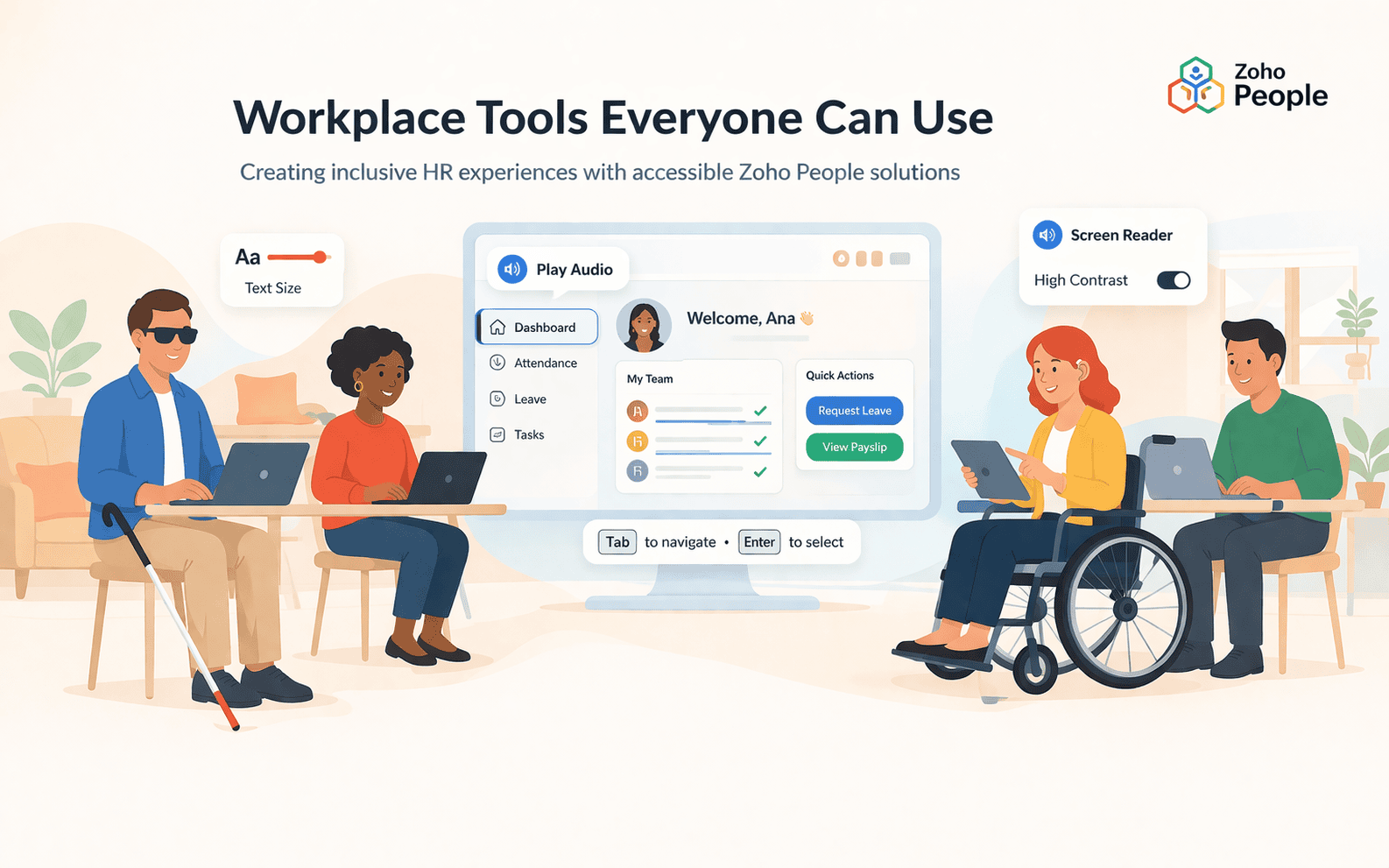 Inclusive HR Software: How Zoho People Makes Workplace Accessibility Simple